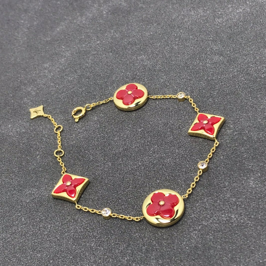 [⭐Hinora Jewelry]STAR AND SUN CARNELIAN 4 MOTIFS 3 DIAMONDS