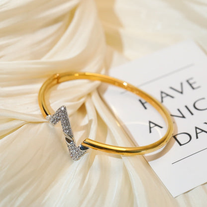 [⭐Hinora Jewelry]VOLTE UPSITE DOWN GOLD DIAMOND BRACELET