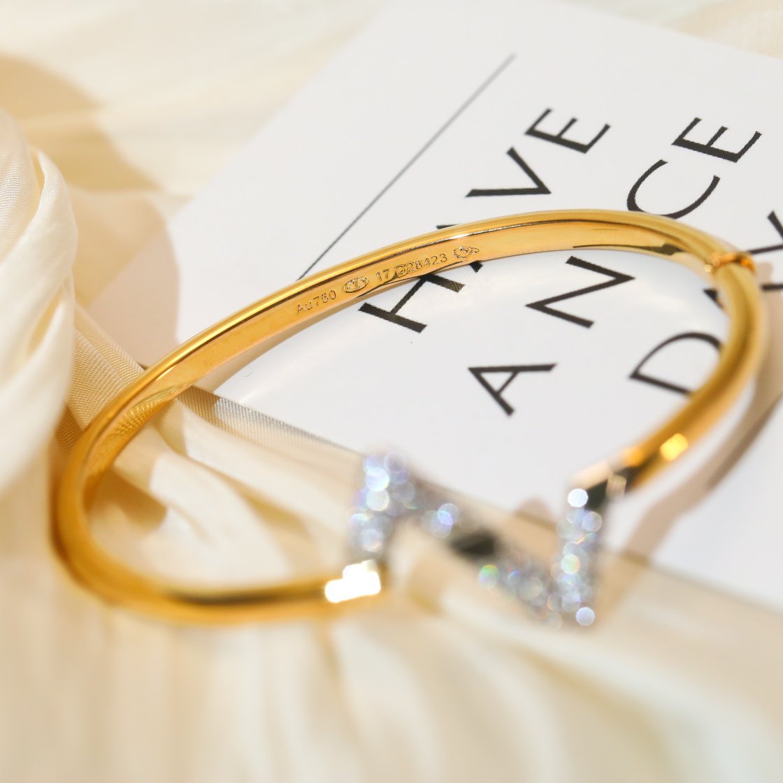 [⭐Hinora Jewelry]VOLTE UPSITE DOWN GOLD DIAMOND BRACELET
