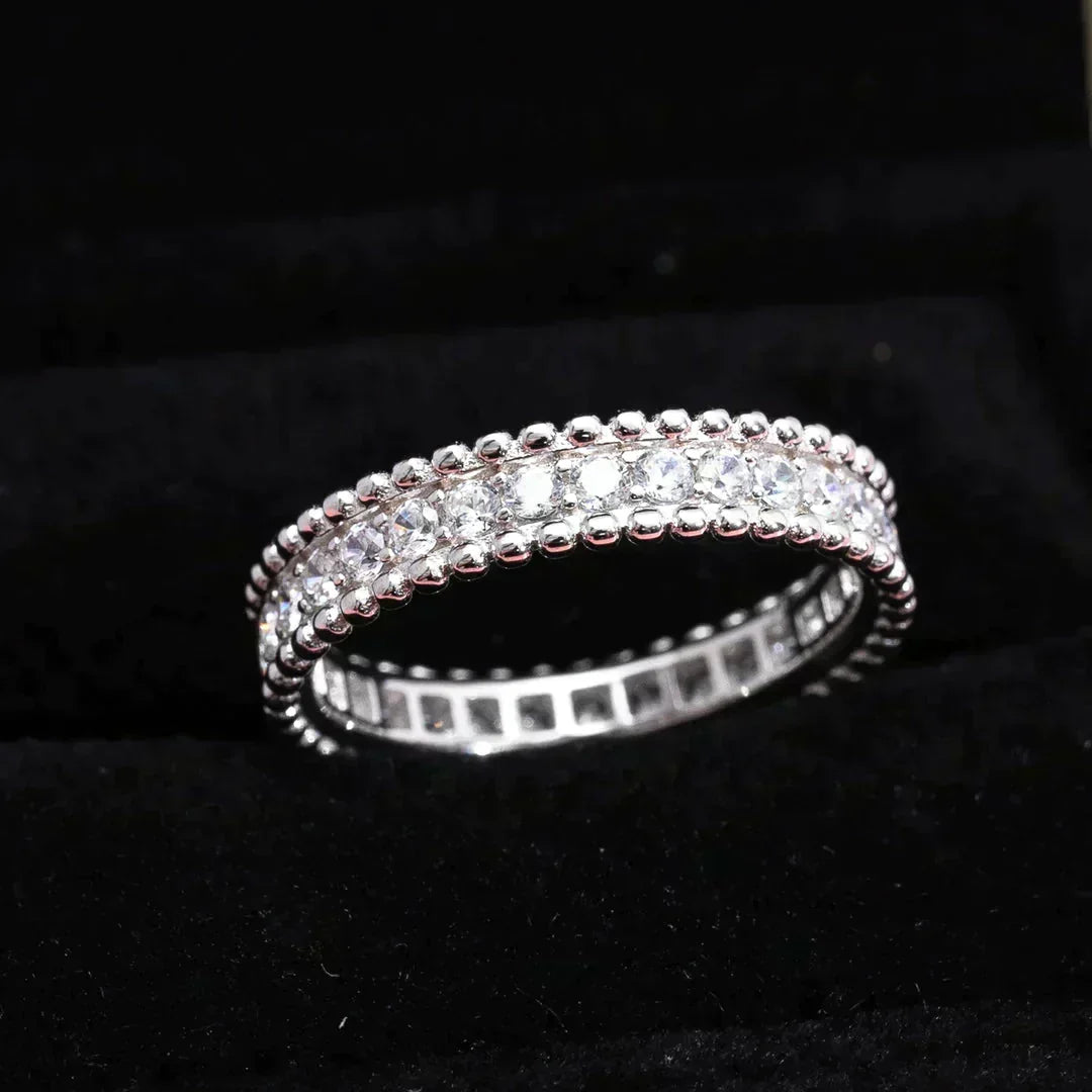 [⭐Hinora Jewelry]PERLEE DIAMOND SILVER RING