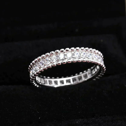 [⭐Hinora Jewelry]PERLEE DIAMOND SILVER RING