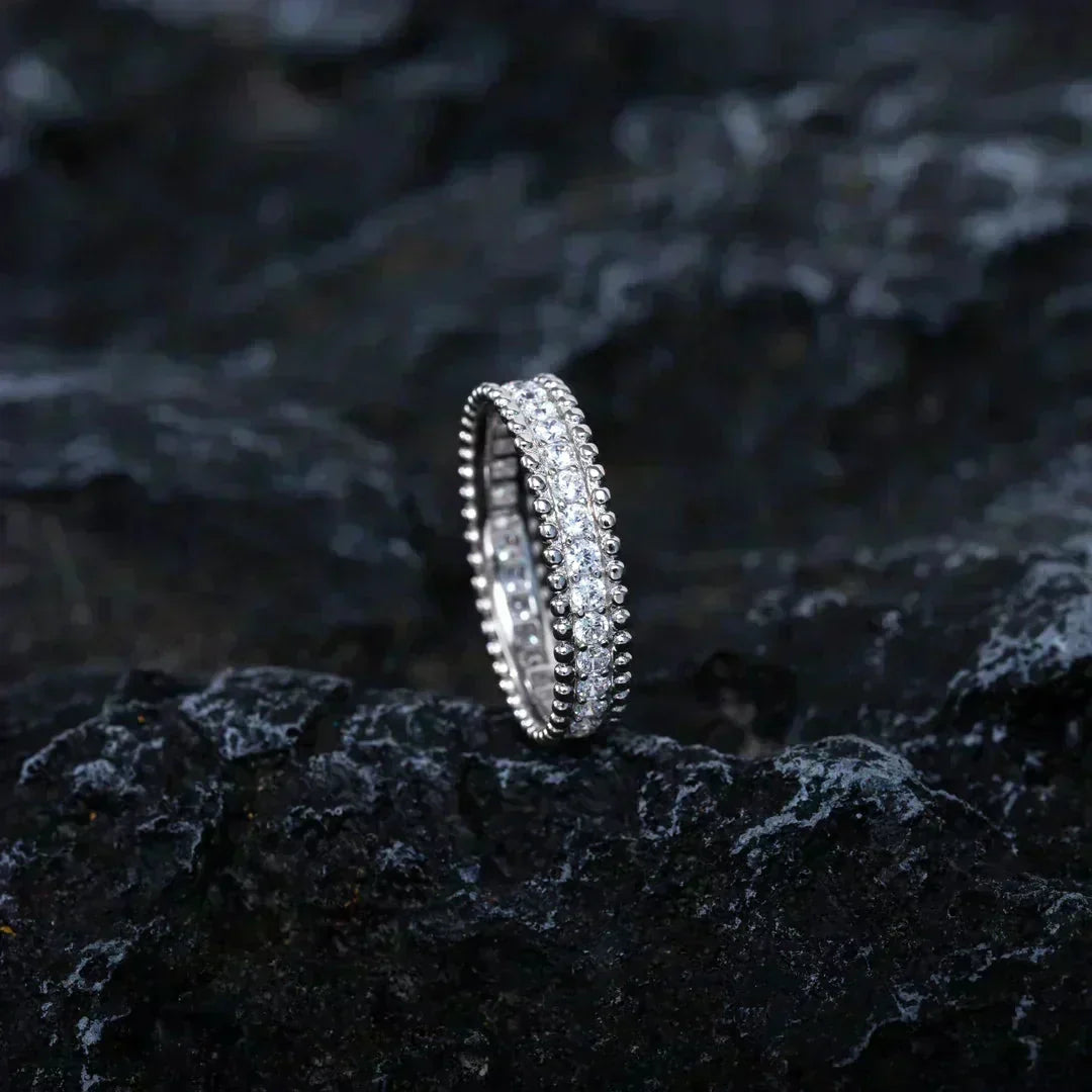 [⭐Hinora Jewelry]PERLEE DIAMOND SILVER RING