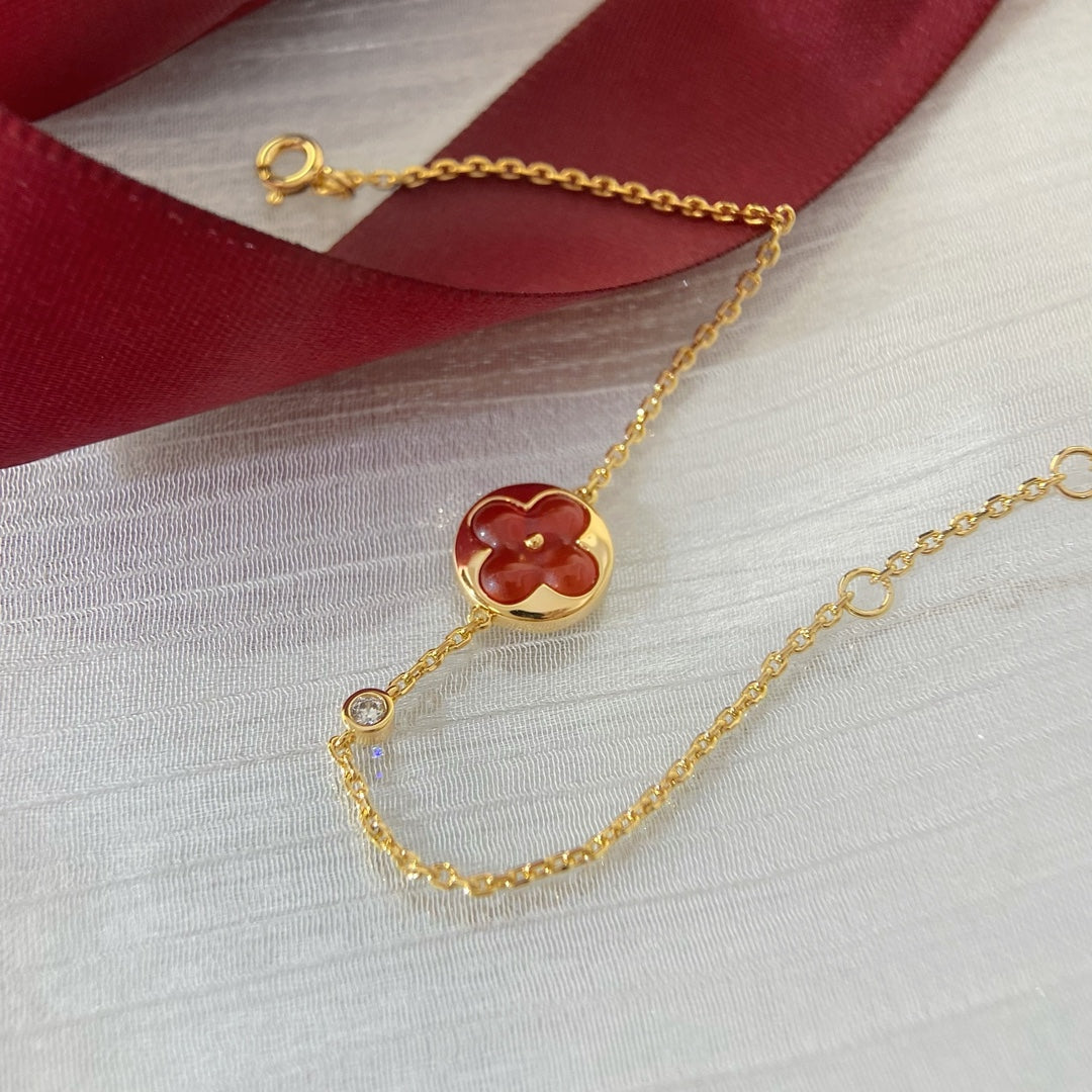 [⭐Hinora Jewelry]SUN PEDANT CARNELIAN BRACELET
