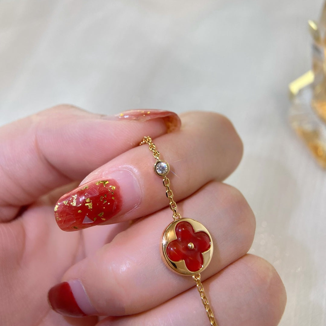 [⭐Hinora Jewelry]SUN PEDANT CARNELIAN BRACELET