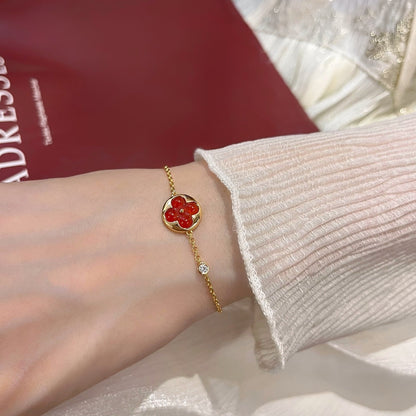 [⭐Hinora Jewelry]SUN PEDANT CARNELIAN BRACELET