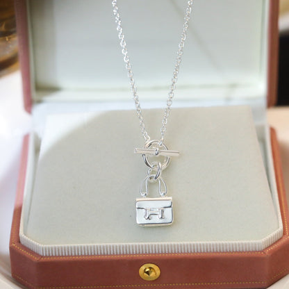 [⭐Hinora Jewelry]POP H PEDANT SILVER NECKLACE