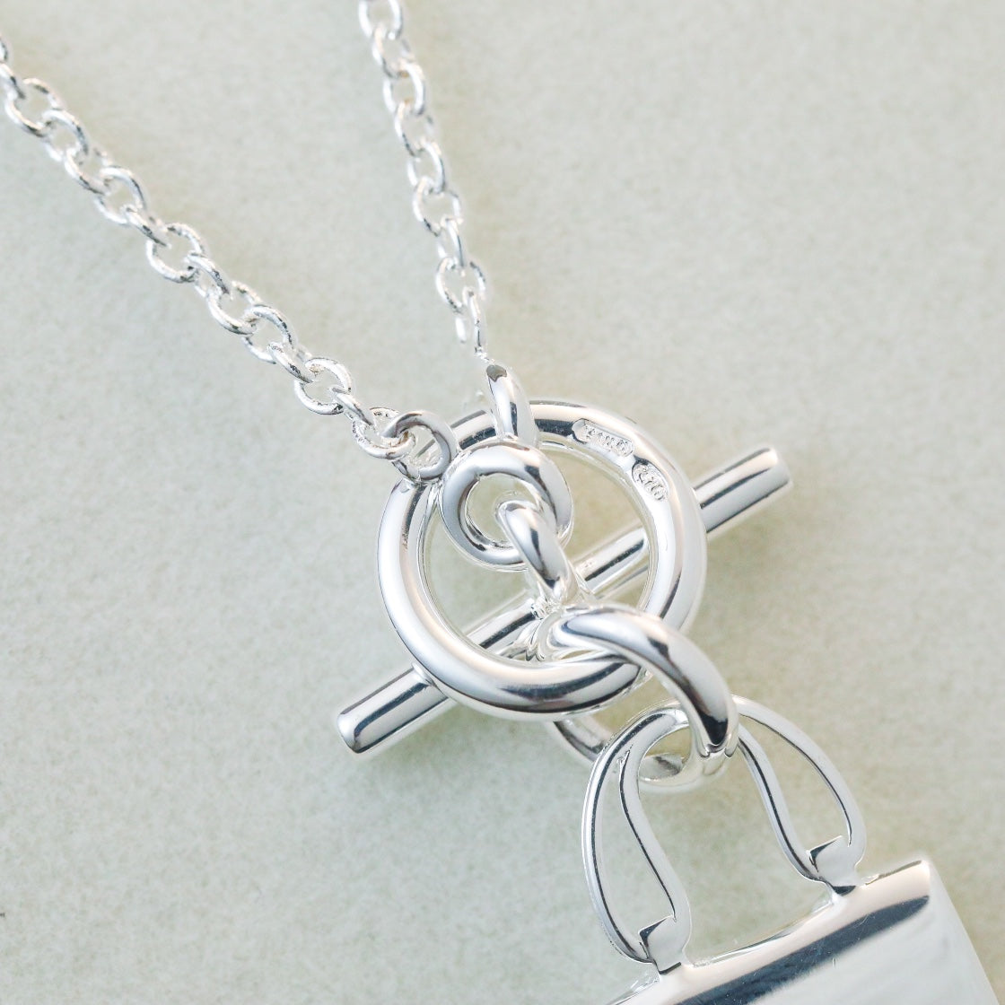 [⭐Hinora Jewelry]POP H PEDANT SILVER NECKLACE