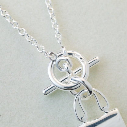[⭐Hinora Jewelry]POP H PEDANT SILVER NECKLACE
