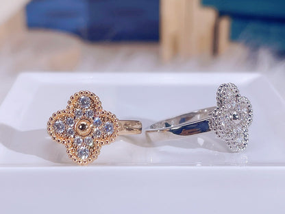 [⭐Hinora Jewelry]CLOVER DIAMOND RING