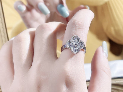 [⭐Hinora Jewelry]CLOVER DIAMOND RING