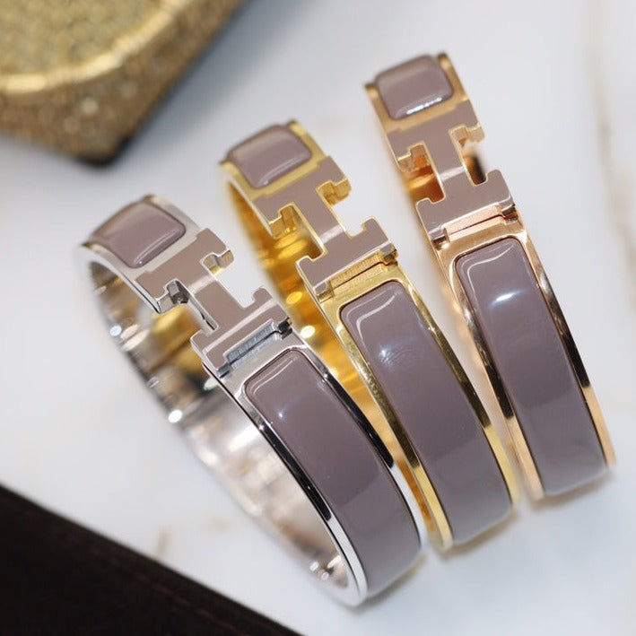 [⭐Hinora Jewelry]H BRACELET 12MM BROWN