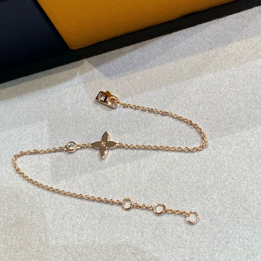 [⭐Hinora Jewelry]STAR DIAMOND PINK GOLD BRACELET