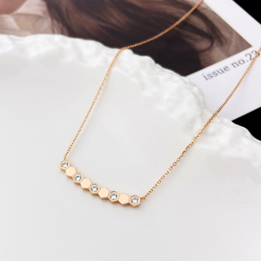 [⭐Hinora Jewelry]BEE MY LOVE DIAMOND NECKLACE