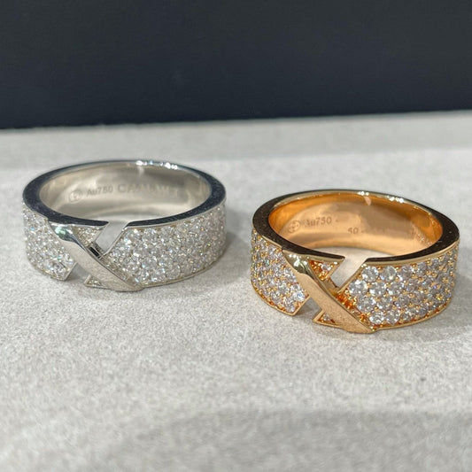 [⭐Hinora Jewelry]LIENS EVIDENCE  DIAMOND PAVED RING