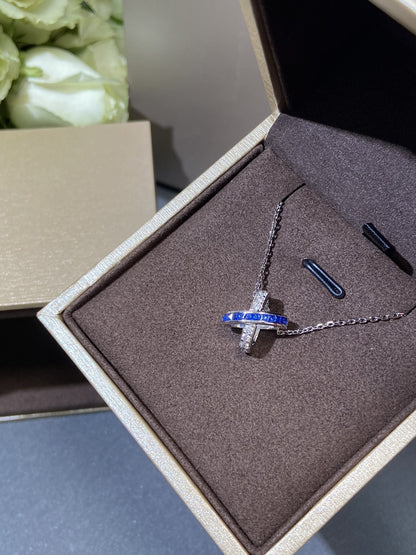 [⭐Hinora Jewelry]LIENS DIAMOND SILVER NECKLACE