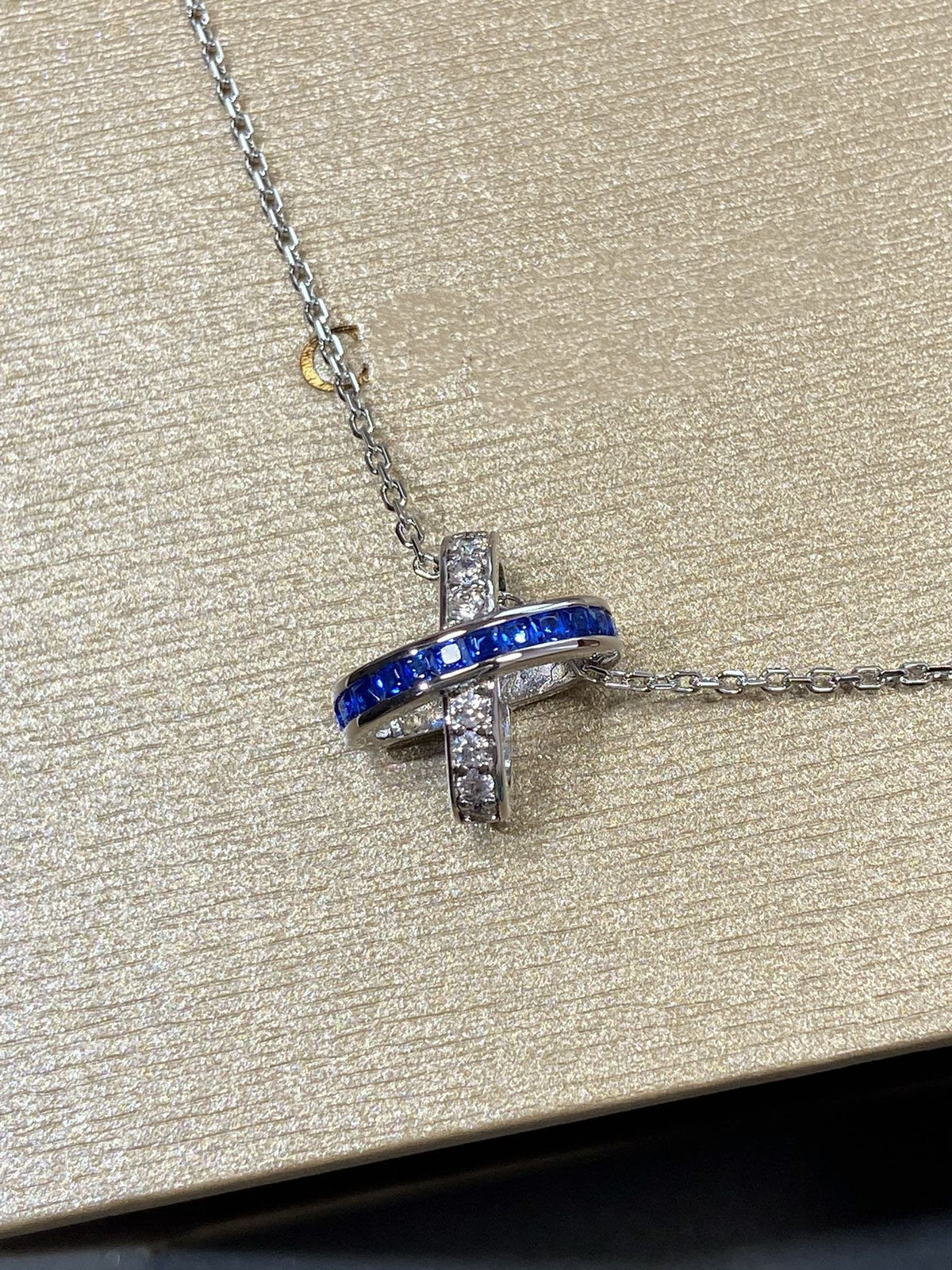 [⭐Hinora Jewelry]LIENS DIAMOND SILVER NECKLACE