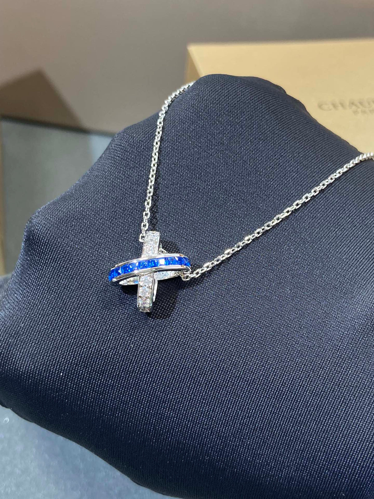 [⭐Hinora Jewelry]LIENS DIAMOND SILVER NECKLACE