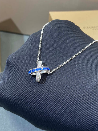 [⭐Hinora Jewelry]LIENS DIAMOND SILVER NECKLACE