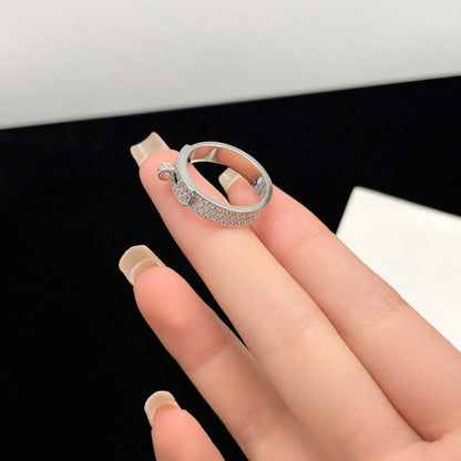 [⭐Hinora Jewelry]KELLY SILVER DIAMOND RING
