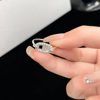 [⭐Hinora Jewelry]RONDE SMALL SILVER DIAMOND RING