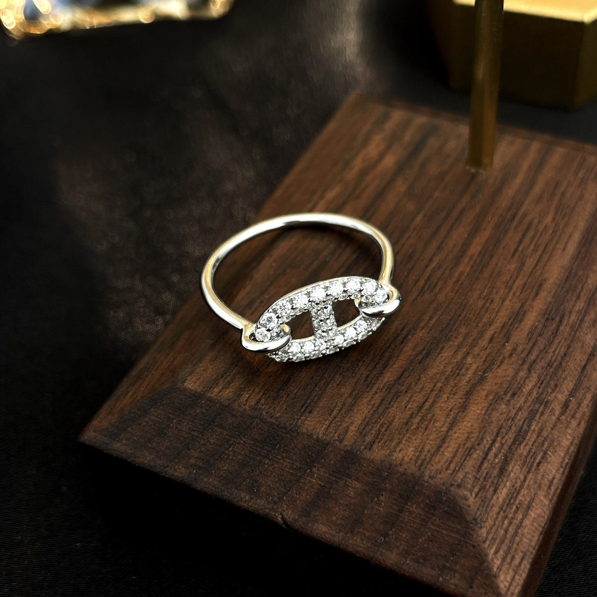 [⭐Hinora Jewelry]RONDE SMALL SILVER DIAMOND RING