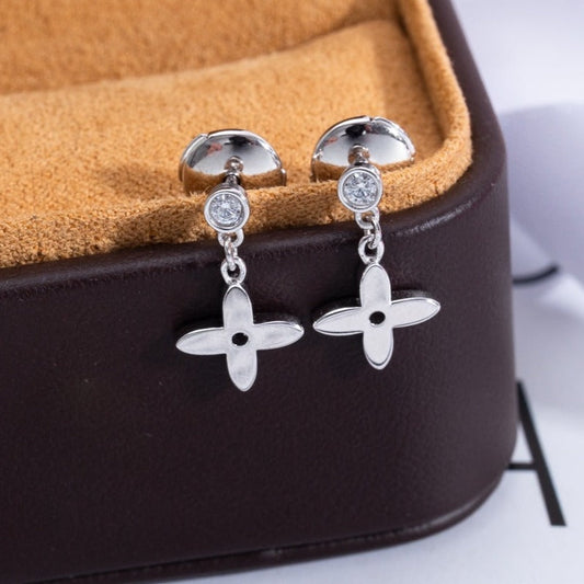 [⭐Hinora Jewelry]VIDYLLE SILVER DIAMOND MINI DROP EARRINGS