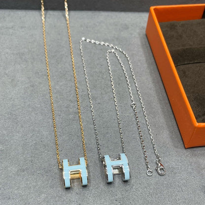 [⭐Hinora Jewelry]POP H SKY BLUE NECKLACE