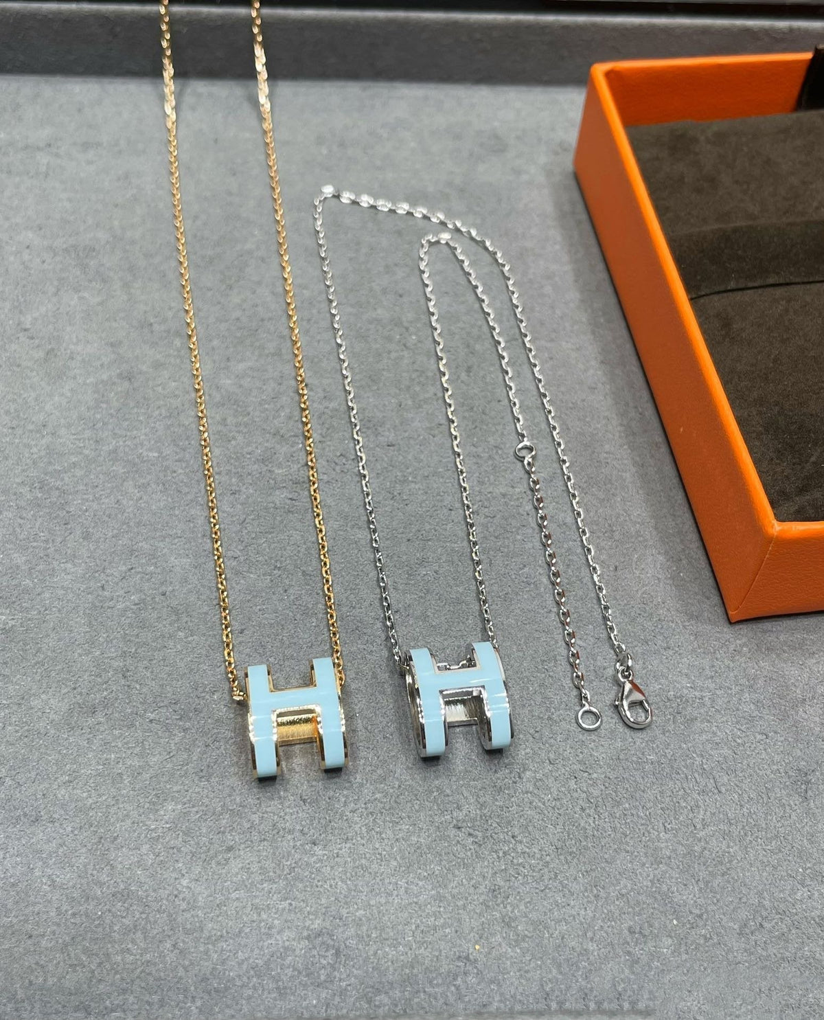 [⭐Hinora Jewelry]POP H SKY BLUE NECKLACE