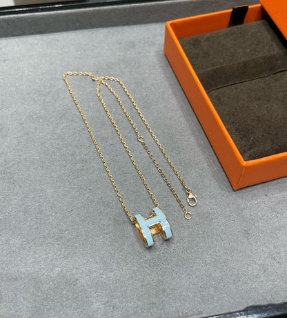 [⭐Hinora Jewelry]POP H SKY BLUE NECKLACE