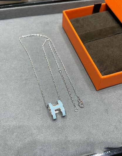 [⭐Hinora Jewelry]POP H SKY BLUE NECKLACE