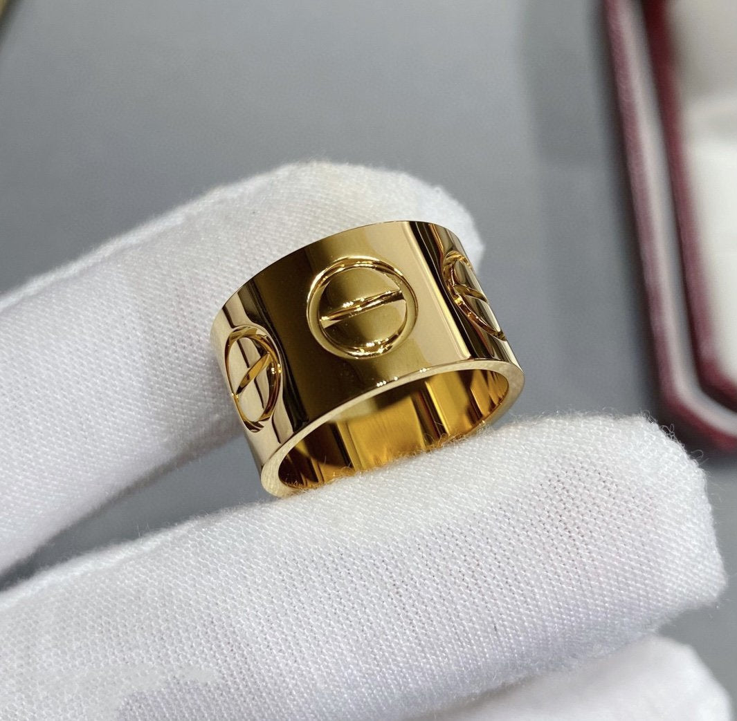 [⭐Hinora Jewelry]LOVE 11MM LARGE RING