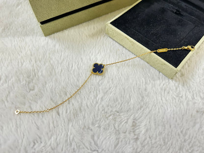 [⭐Hinora Jewelry]CLOVER 1 MOTIF PIETERSITE BRACELET