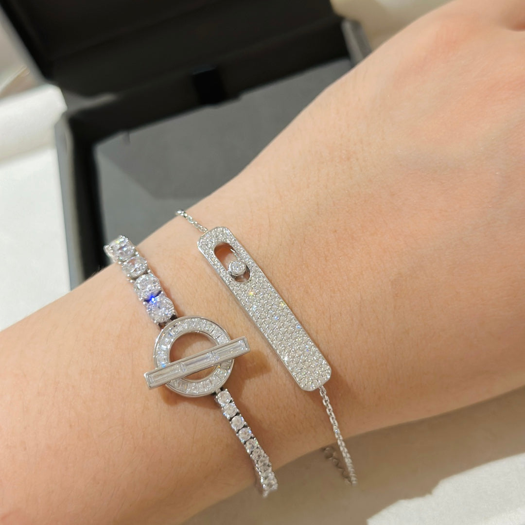 [⭐Hinora Jewelry]MOVE CLASSIQUE DIAMOND PAVED BRACELET