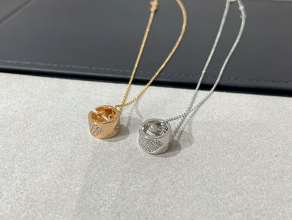 [⭐Hinora Jewelry]LIENS EVIDENCE DIAMOND PAVED NECKLACE