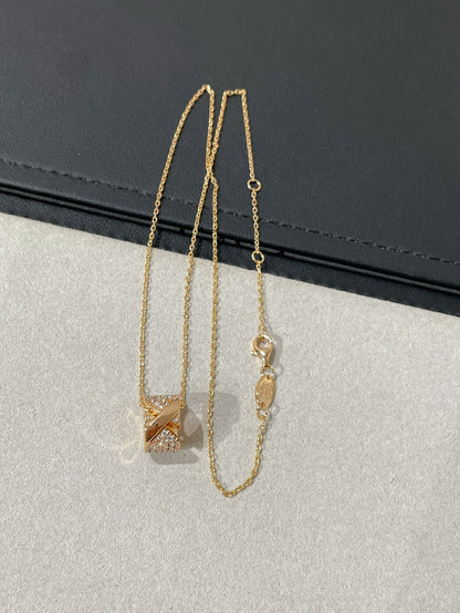 [⭐Hinora Jewelry]LIENS EVIDENCE DIAMOND PAVED NECKLACE