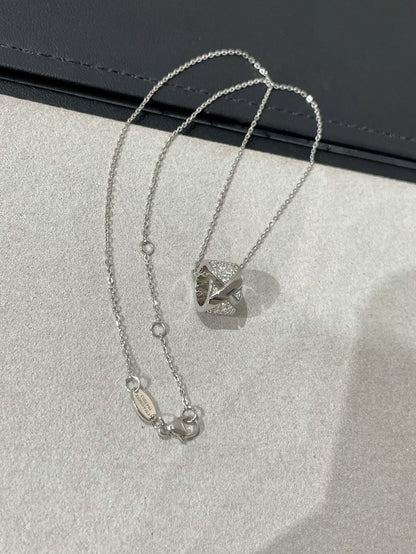 [⭐Hinora Jewelry]LIENS EVIDENCE DIAMOND PAVED NECKLACE