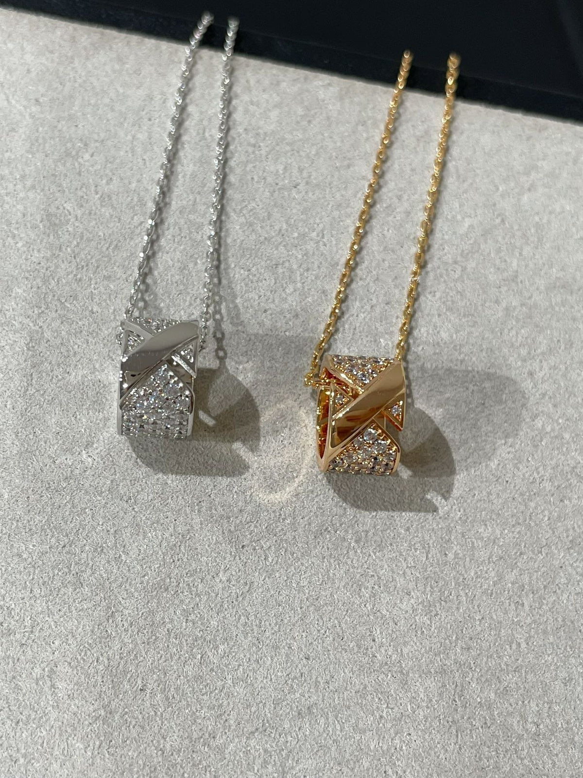 [⭐Hinora Jewelry]LIENS EVIDENCE DIAMOND PAVED NECKLACE