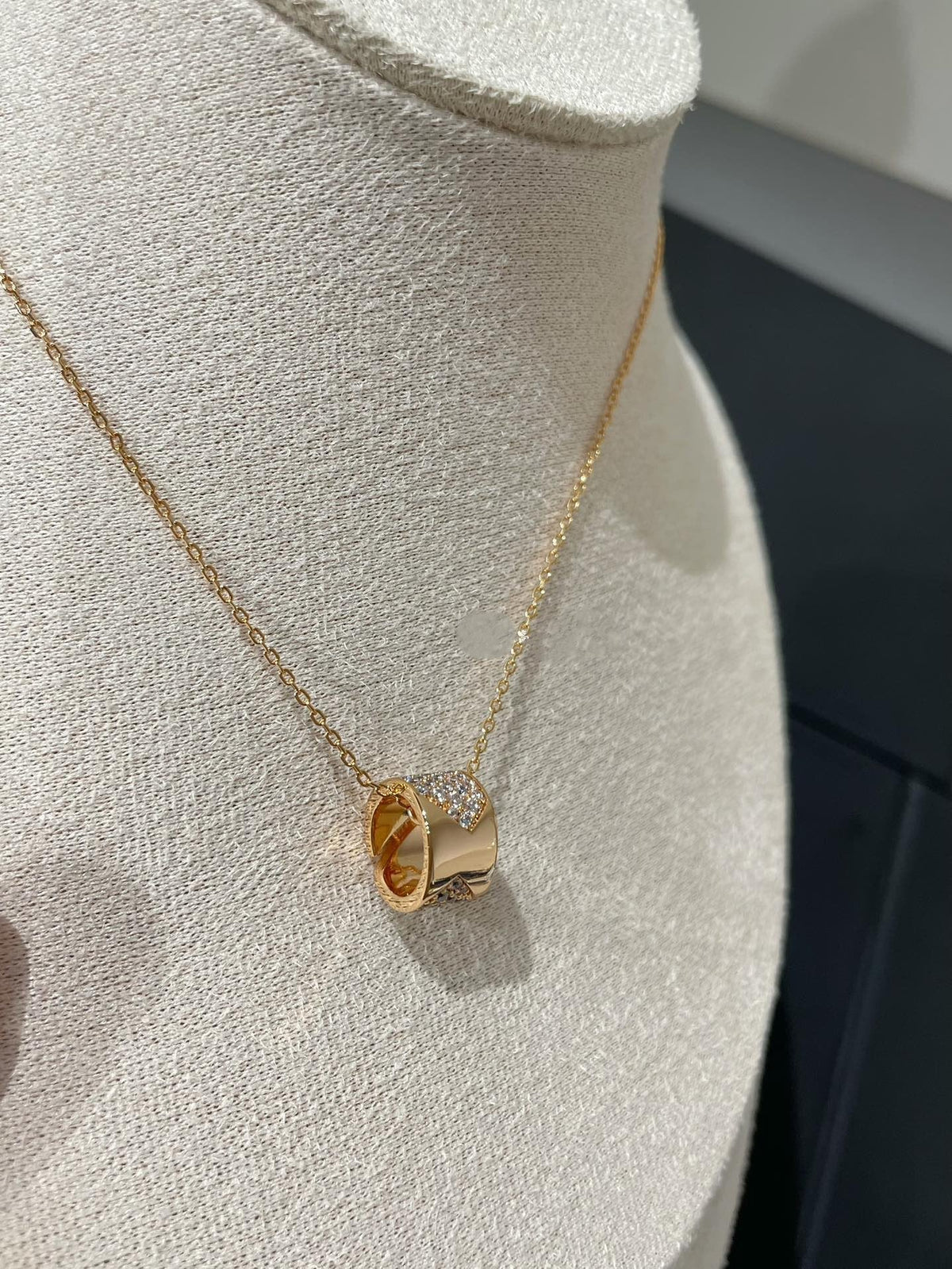 [⭐Hinora Jewelry]LIENS EVIDENCE DIAMOND PAVED NECKLACE