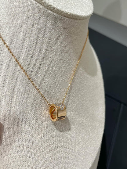 [⭐Hinora Jewelry]LIENS EVIDENCE DIAMOND PAVED NECKLACE