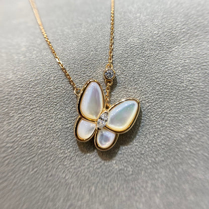 [⭐Hinora Jewelry]BUTTERFLY MOP DIAMOND NECKLACE