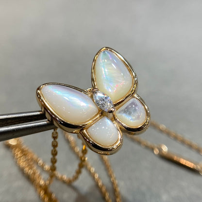 [⭐Hinora Jewelry]BUTTERFLY MOP DIAMOND NECKLACE
