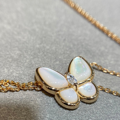 [⭐Hinora Jewelry]BUTTERFLY MOP DIAMOND NECKLACE