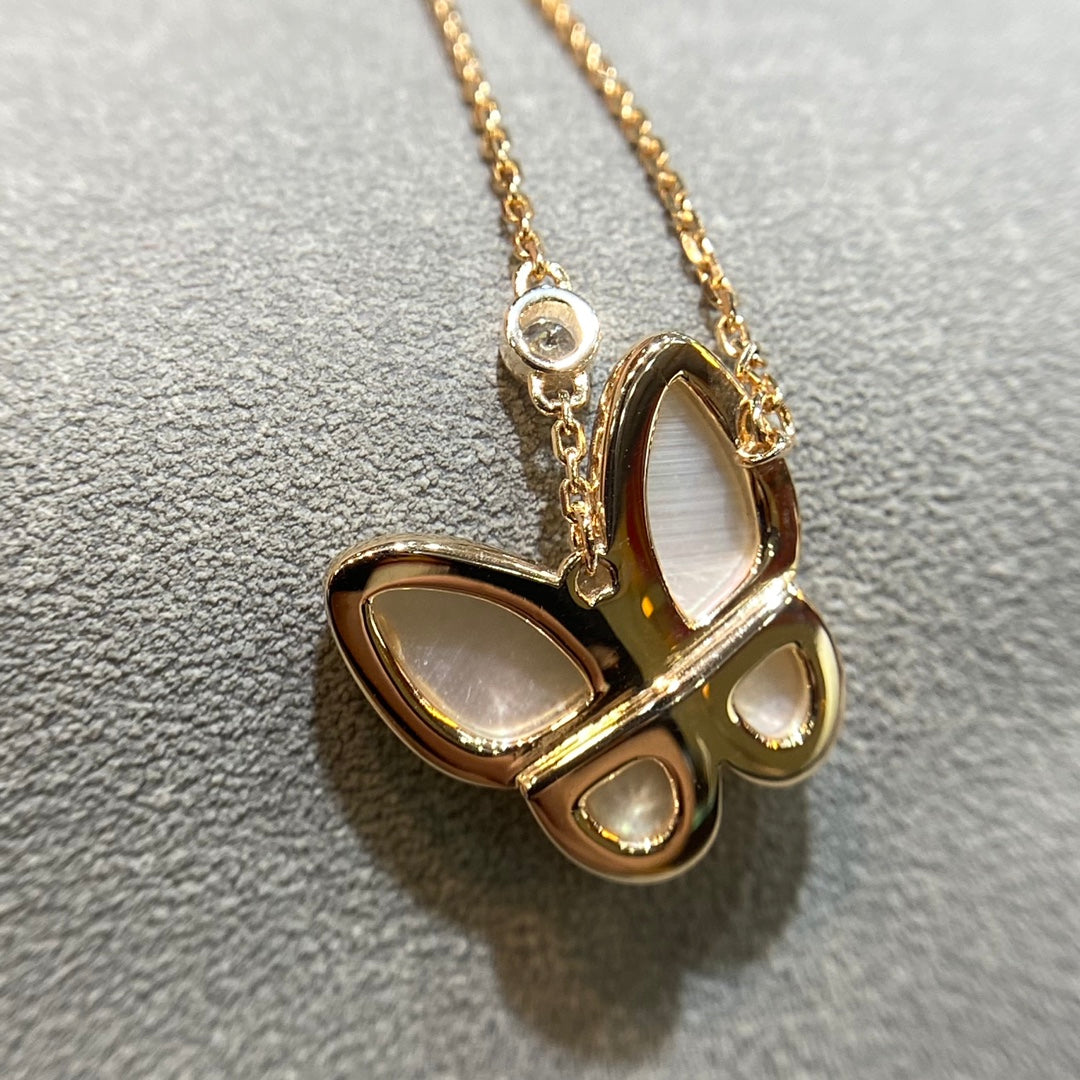 [⭐Hinora Jewelry]BUTTERFLY MOP DIAMOND NECKLACE