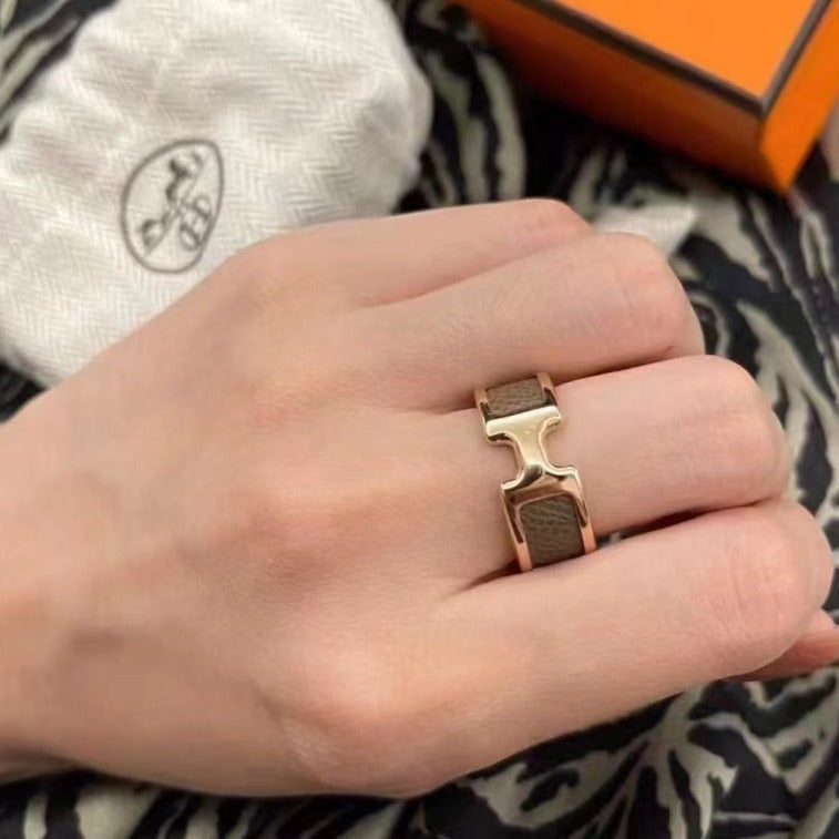 [⭐Hinora Jewelry]OLYMPE PINK GOLD RING