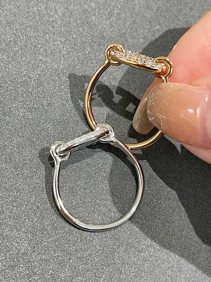 [⭐Hinora Jewelry]RONDE SMALL DIAMOND RING
