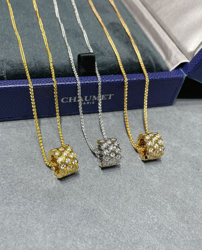 [⭐Hinora Jewelry]BEE LOVE DIAMOND PAVED 3 ROW NECKLACE