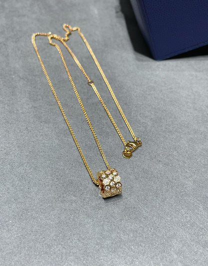 [⭐Hinora Jewelry]BEE LOVE DIAMOND PAVED 3 ROW NECKLACE