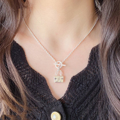 [⭐Hinora Jewelry]CONSTANCE PEDANT SILVER NECKLACE