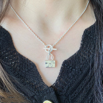 [⭐Hinora Jewelry]CONSTANCE PEDANT SILVER NECKLACE