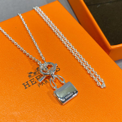 [⭐Hinora Jewelry]CONSTANCE PEDANT SILVER NECKLACE